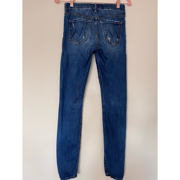 Mother Looker Rough It Up Distressed Jeans Size 24 - Picture 8 of 13
